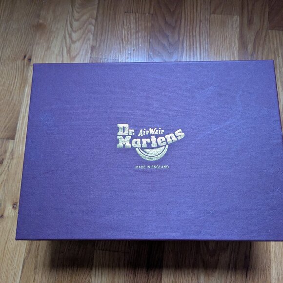 Dr. Martens Docs made in UK England 1460 black leather combat boots - Picture 5 of 6